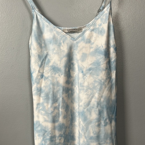 All Saints Women’s Cloud Tie-Dye Print Long Slip Dress Size: UK 4, US 0 - Picture 5 of 11